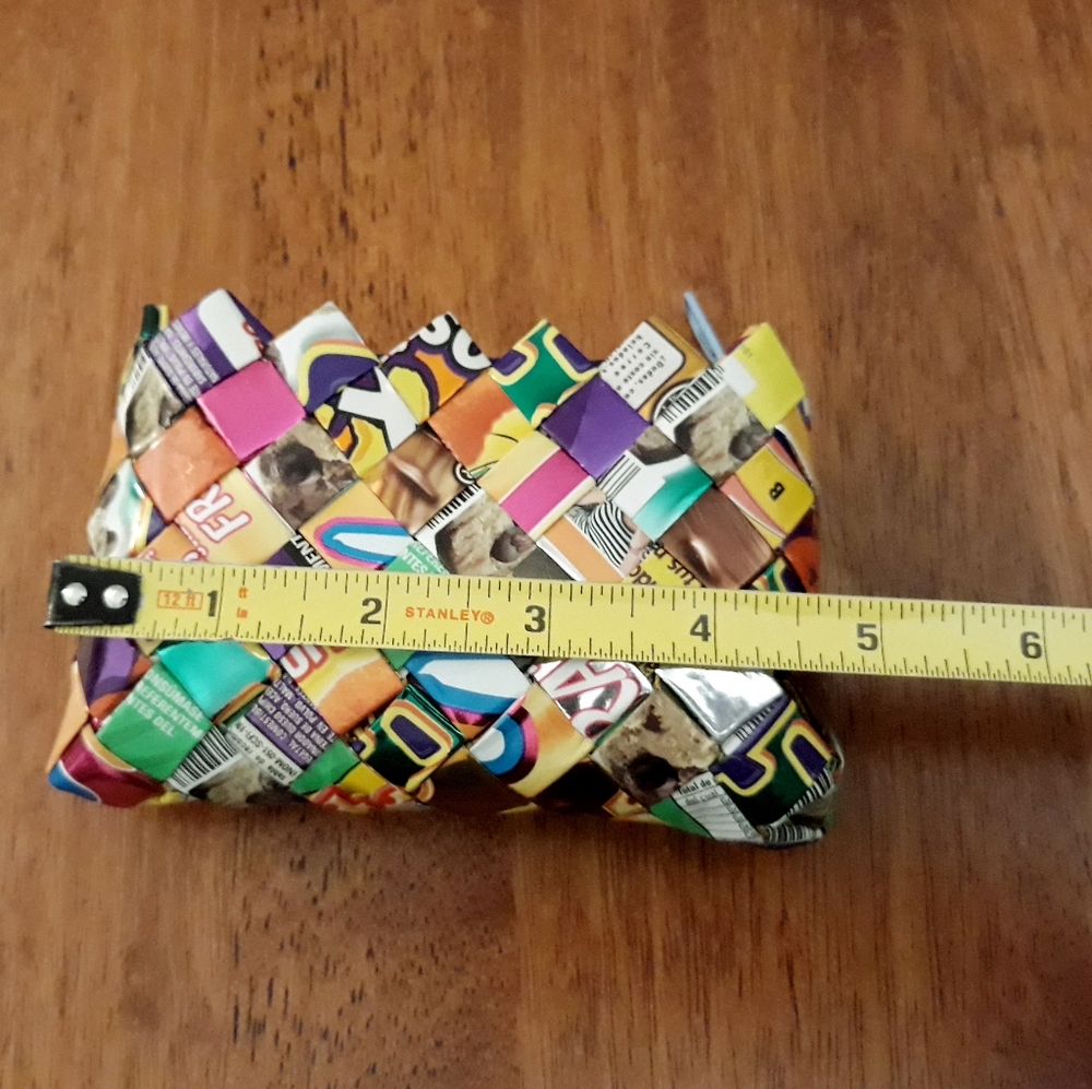 Multicolor Candy Wrapper Coin Purse - image 4
